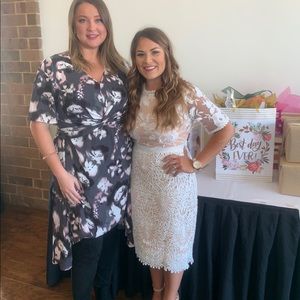 Lace/nude midi Dress